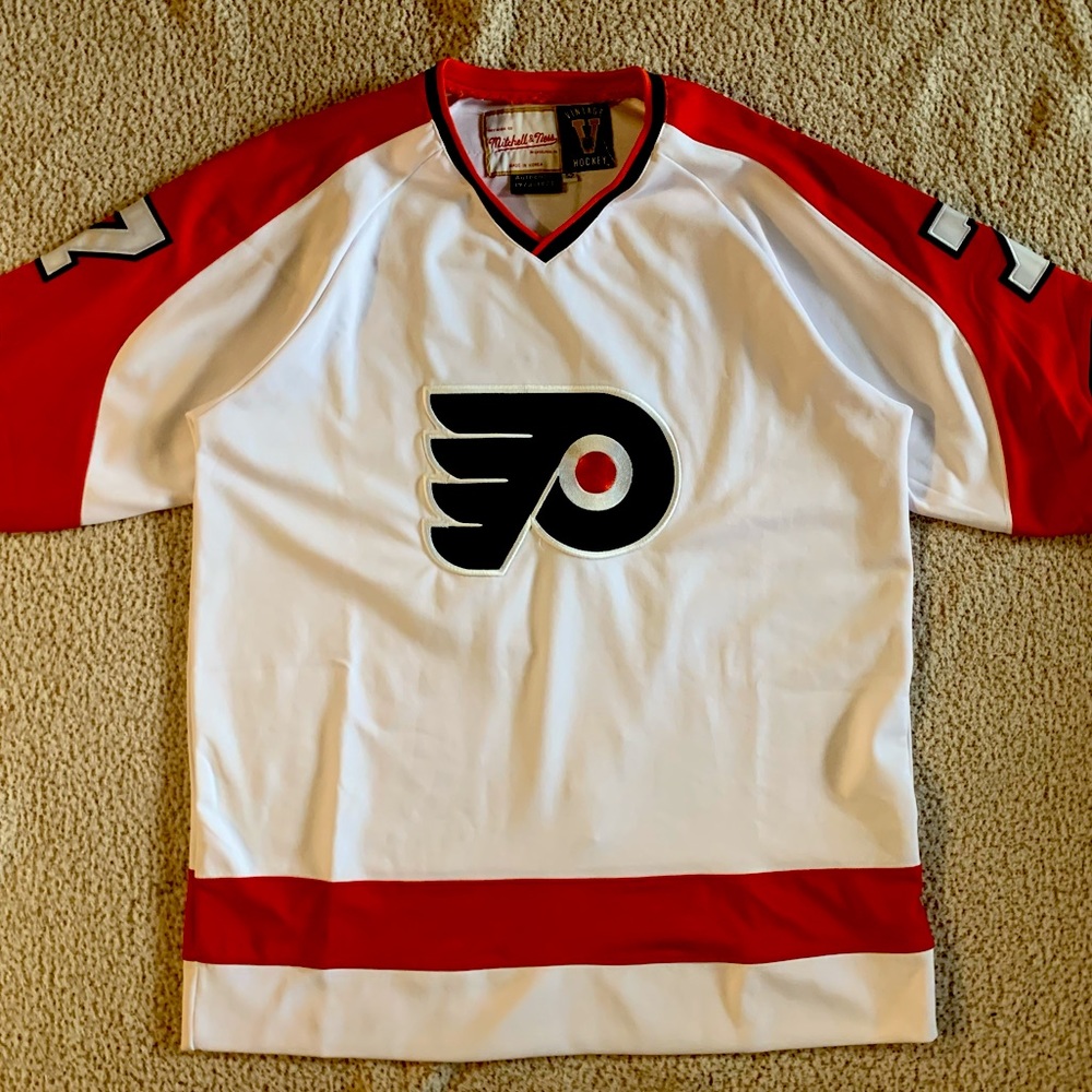 Bill Barber #7 Long Sleeved Flyers Jersey - size 52
